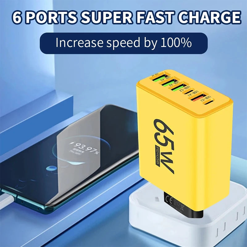 PowerHub 6 Pro Fast Charging USB Type C